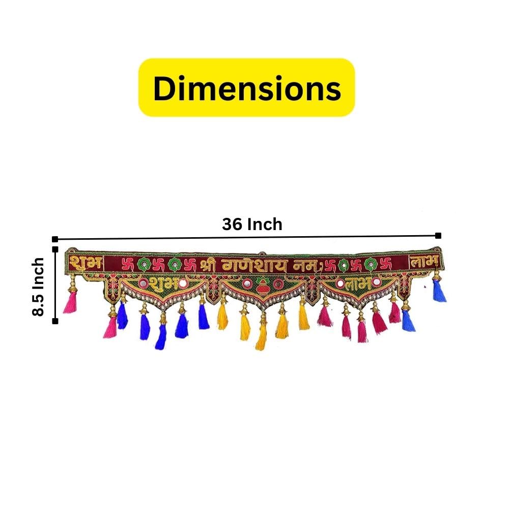 CraftVatika Toran Bandarwal for Home Door Latest Diwali Fancy Traditional mandir Decoration Item – view 3