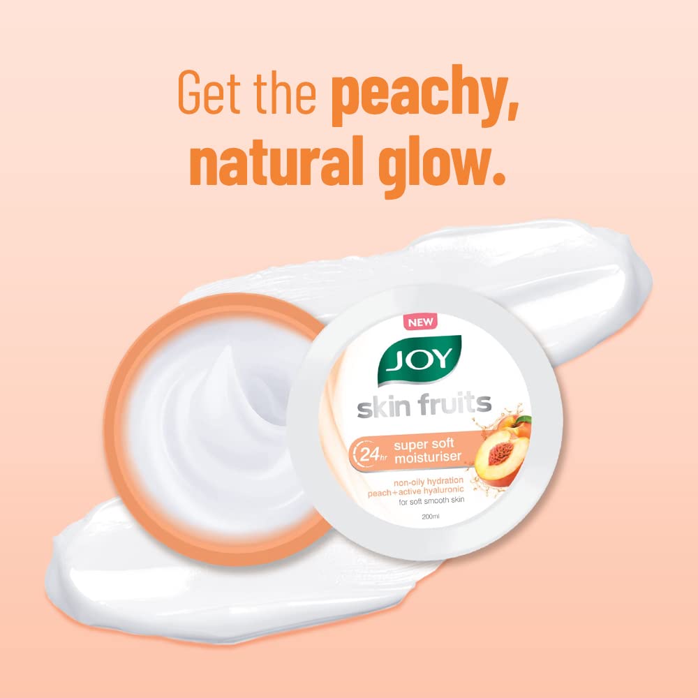 Joy Skin Fruits Super Soft Moisturizer With Peach & Hyaluronic Acid (200ml) – view 3