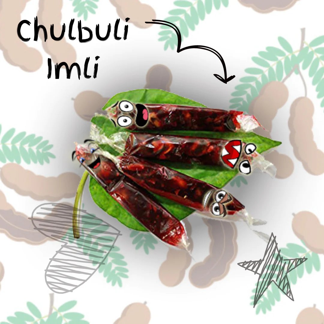 Round chewy imli candy jar with sweet-sour tamarind flavor