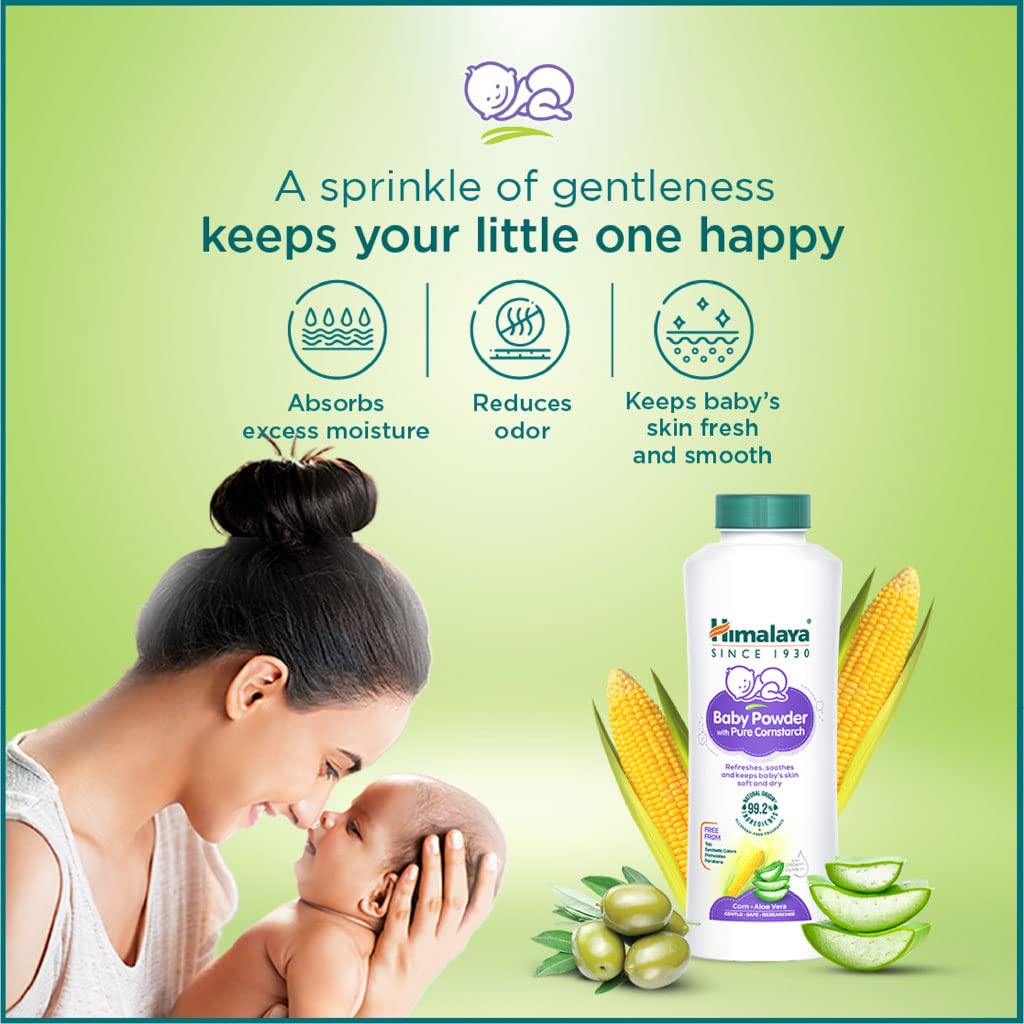 Himalaya Baby Powder with Pure Corn Starch (400g) – view 5