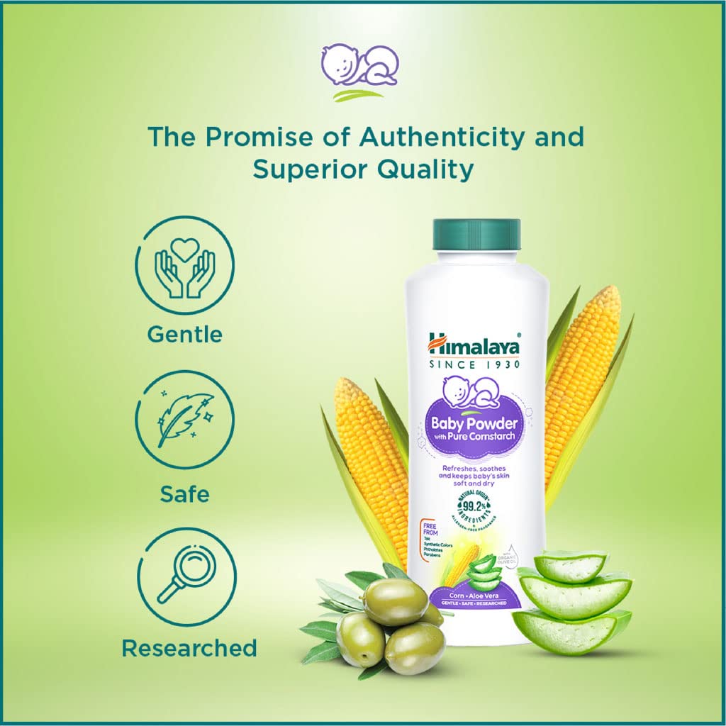 Himalaya Baby Powder with Pure Corn Starch (400g) – view 6