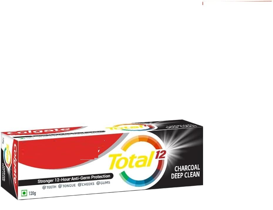 Toothpaste Total 12 Whole Mouth Health 120g Charcoal Deep Clean Toothpaste (240g, Pack of 2, 120g each) – view 1