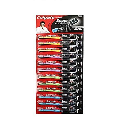 Colgate charcoal toothbrush 12-pack with cushioned handles and black bristles