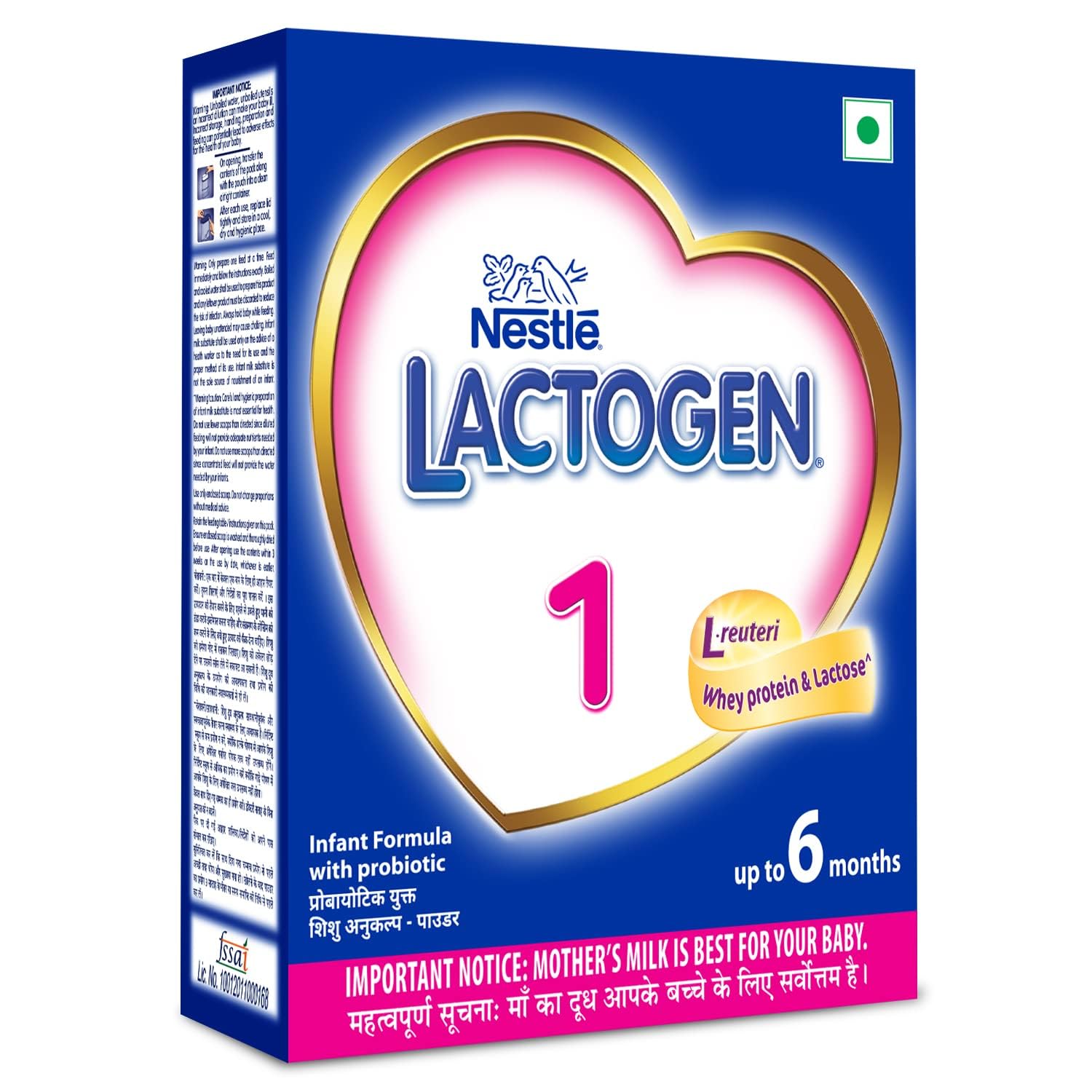 Lactogen Nestle 1 Infant Formula Powder - Upto 6 Months, Stage 1, 400G Bag-In-Box Pack – view 9