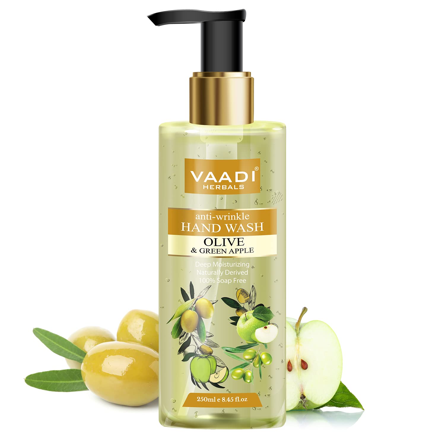 Vaadi Herbals Anti Wrinkle Olive and Green Apple Hand Wash - 250 ml (Pack of 2) – view 2