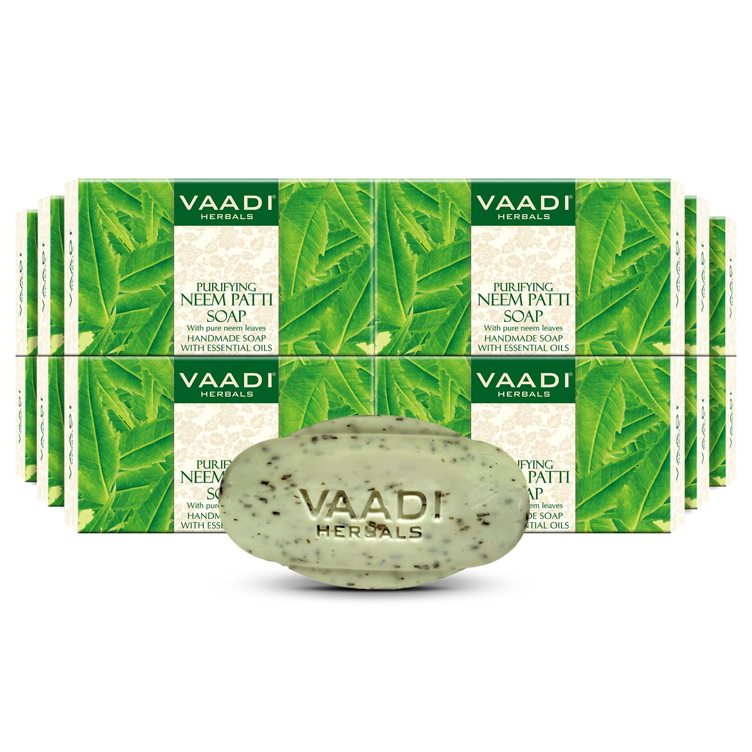 Boxed Vaadi Herbals Neem Patti Soap twelve bar pack