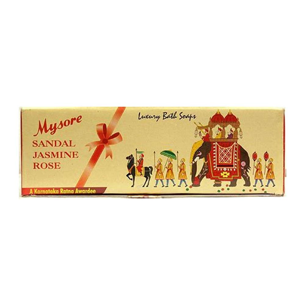 Mysore Sandal, Jasmine And Rose Soap, 450g (Pack Of 3) – view 3
