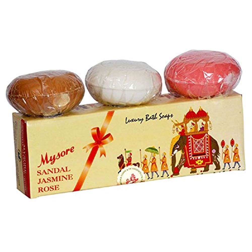 Mysore Sandal, Jasmine And Rose Soap, 450g (Pack Of 3) – view 5