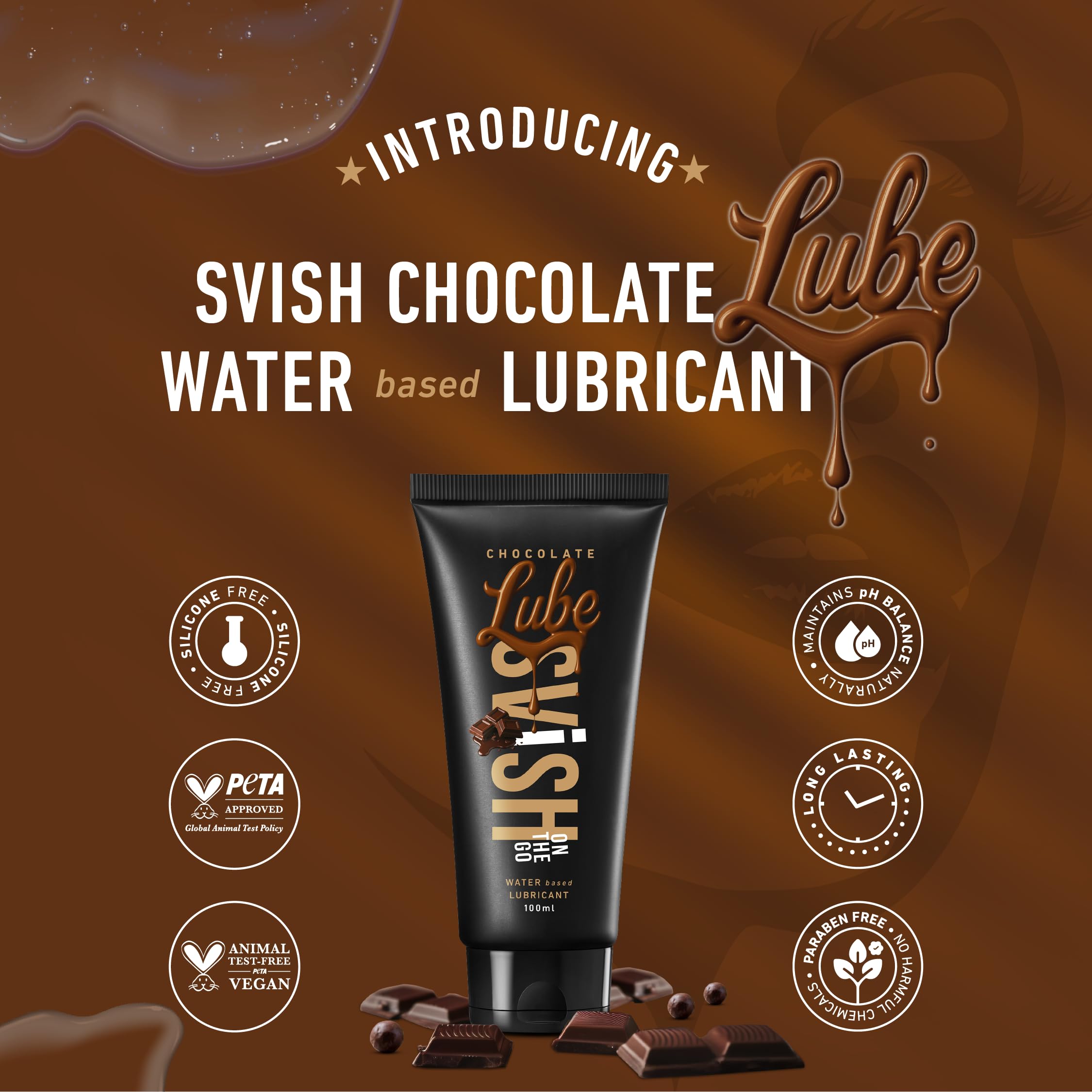 Svish Water Based Edible Chocolate Lubricant – view 2