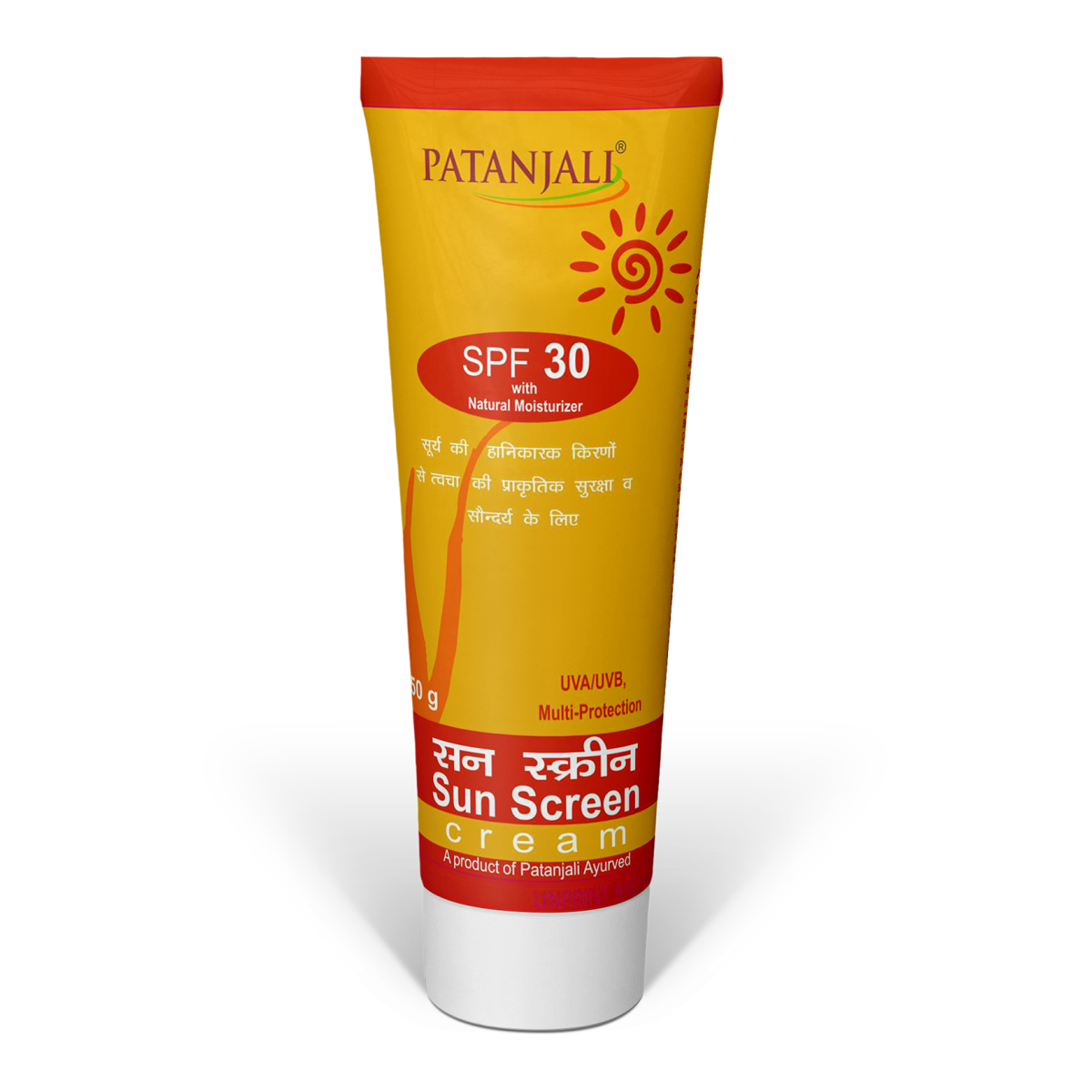 Patanjali dry-touch sunscreen cream with SPF 50 PA+++ 50 g