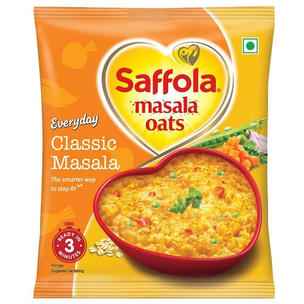 Saffola Classic Masala oats pack with oats, bajra and jowar