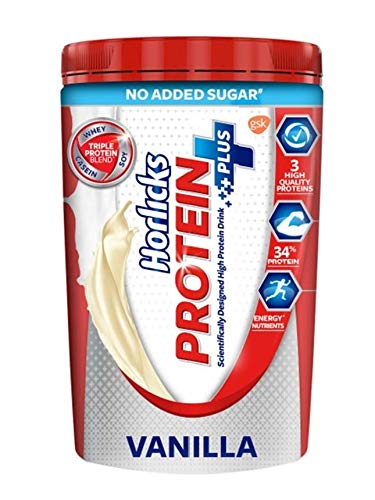 Horlicks Protein Plus 400g vanilla jar for adult nutrition