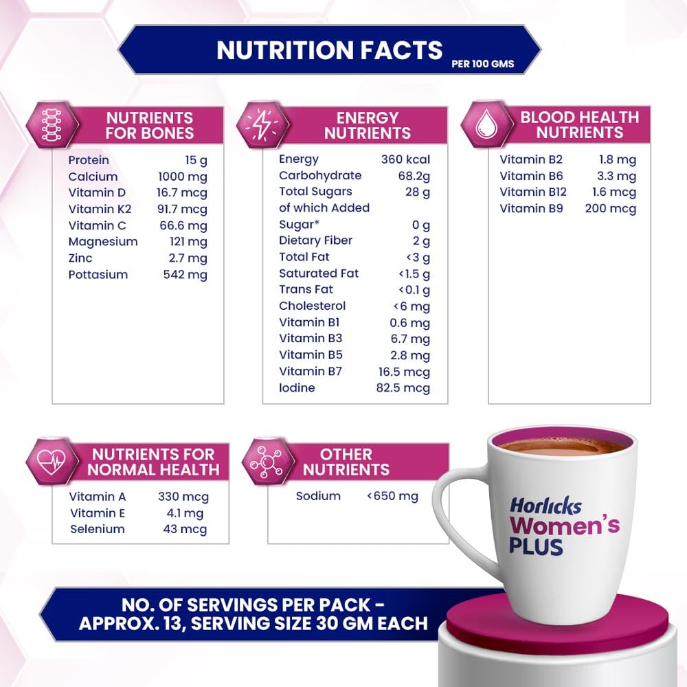 Horlicks Women's Plus Chocolate Refill 400g – view 4