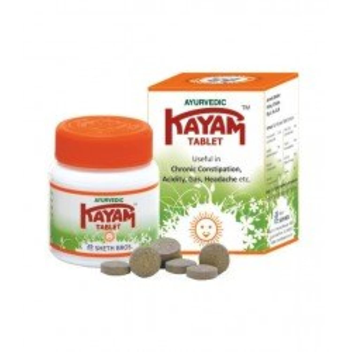 Kayam herbal tablets pack of 5 in bottle packaging