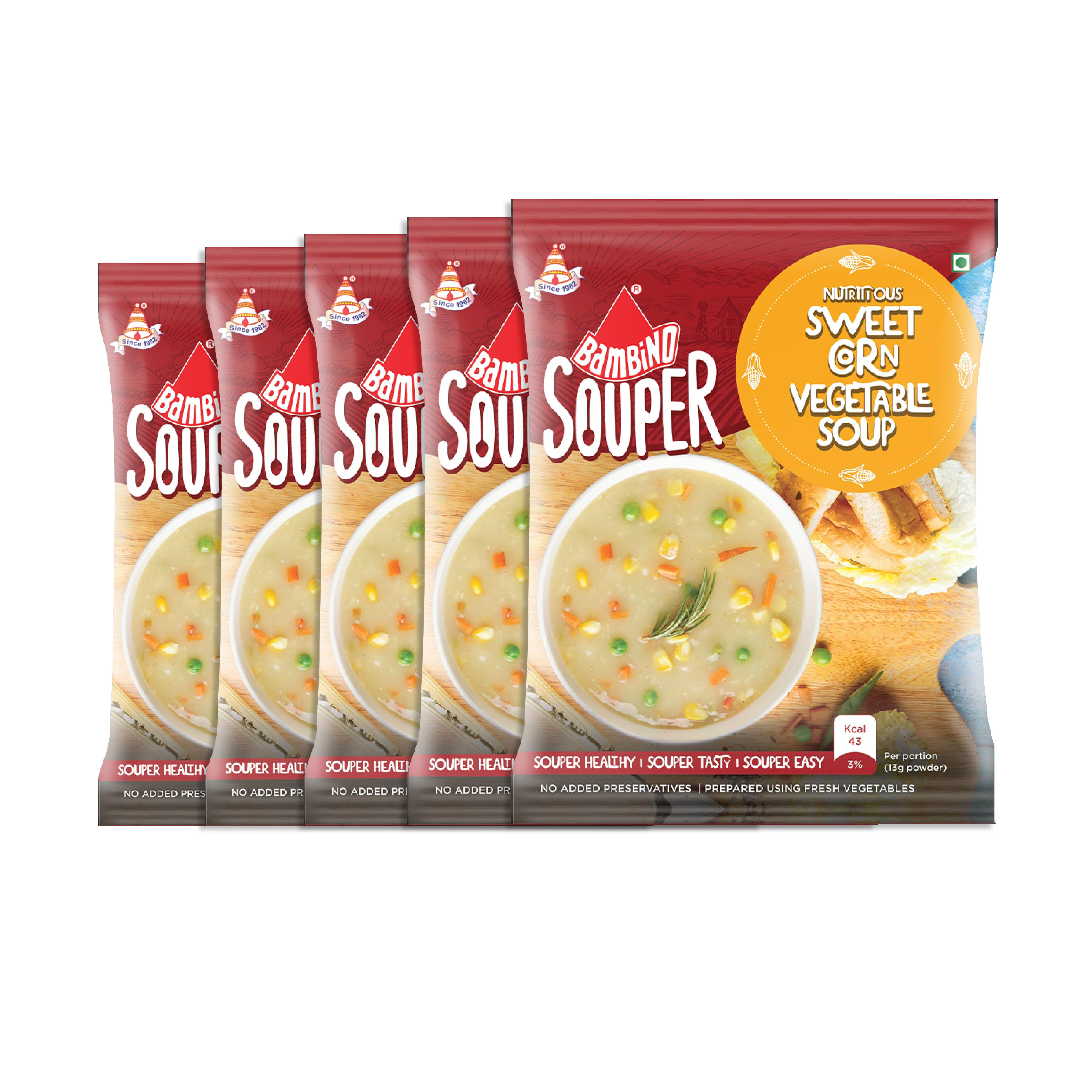 Bambino Nutritious Sweet Corn Soup 45G (Pack Of 5)