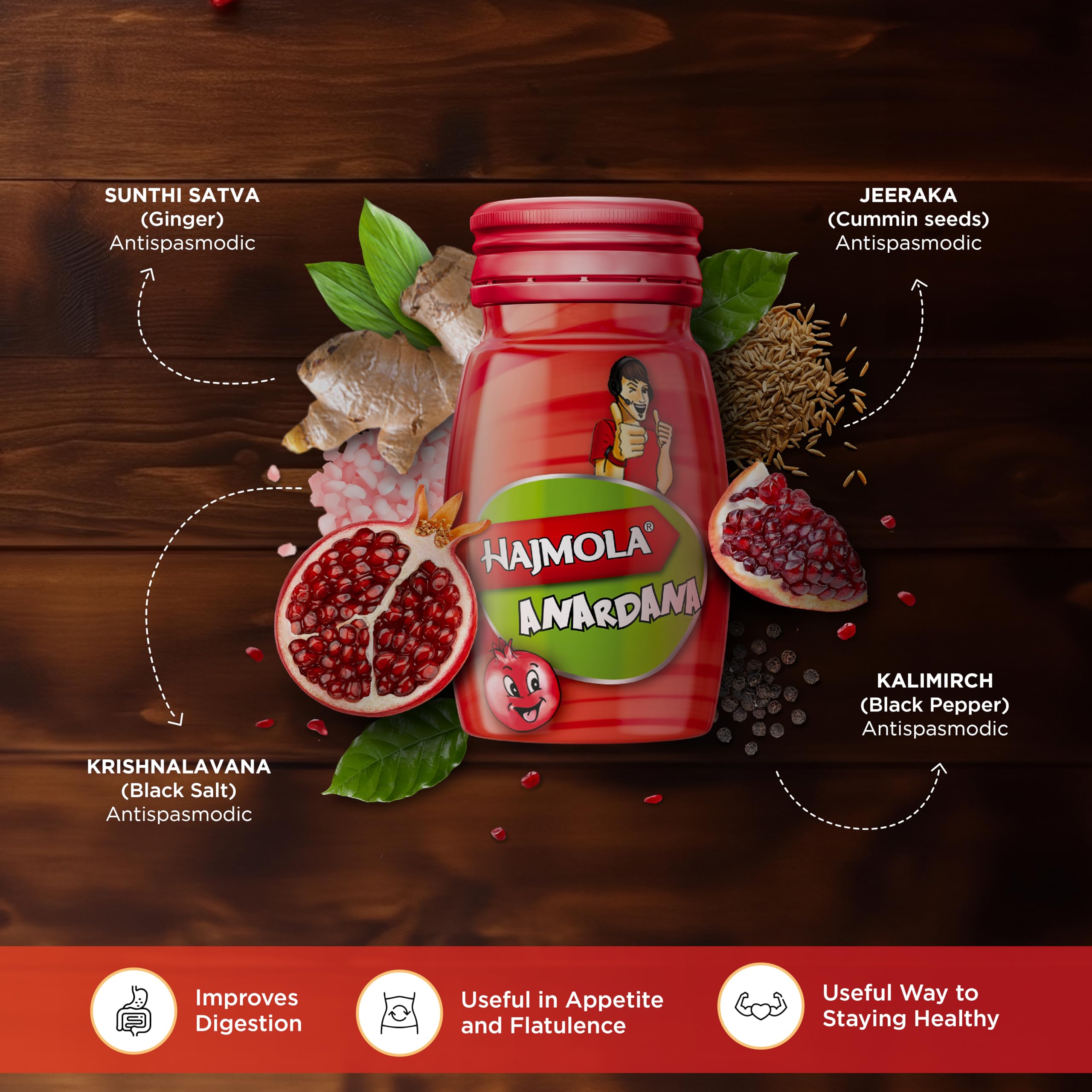 Dabur Hajmola Tablet - Pack of 120 Tablets (Anardana) – view 3