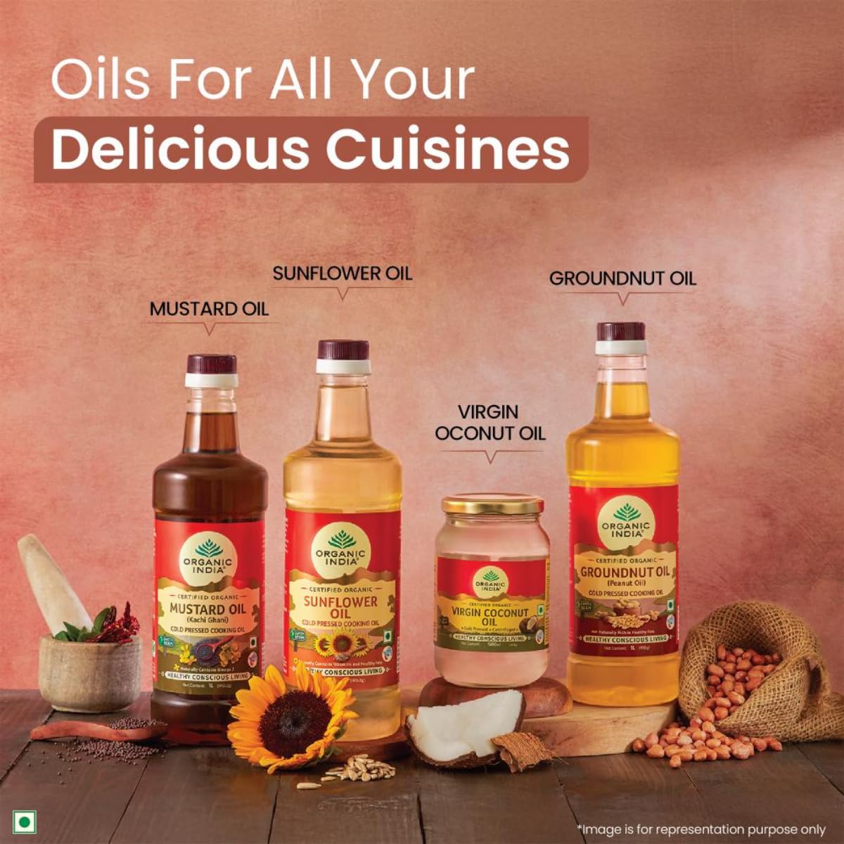 ORGANIC INDIA Organic Sunflower Oil 1000 ml – view 7