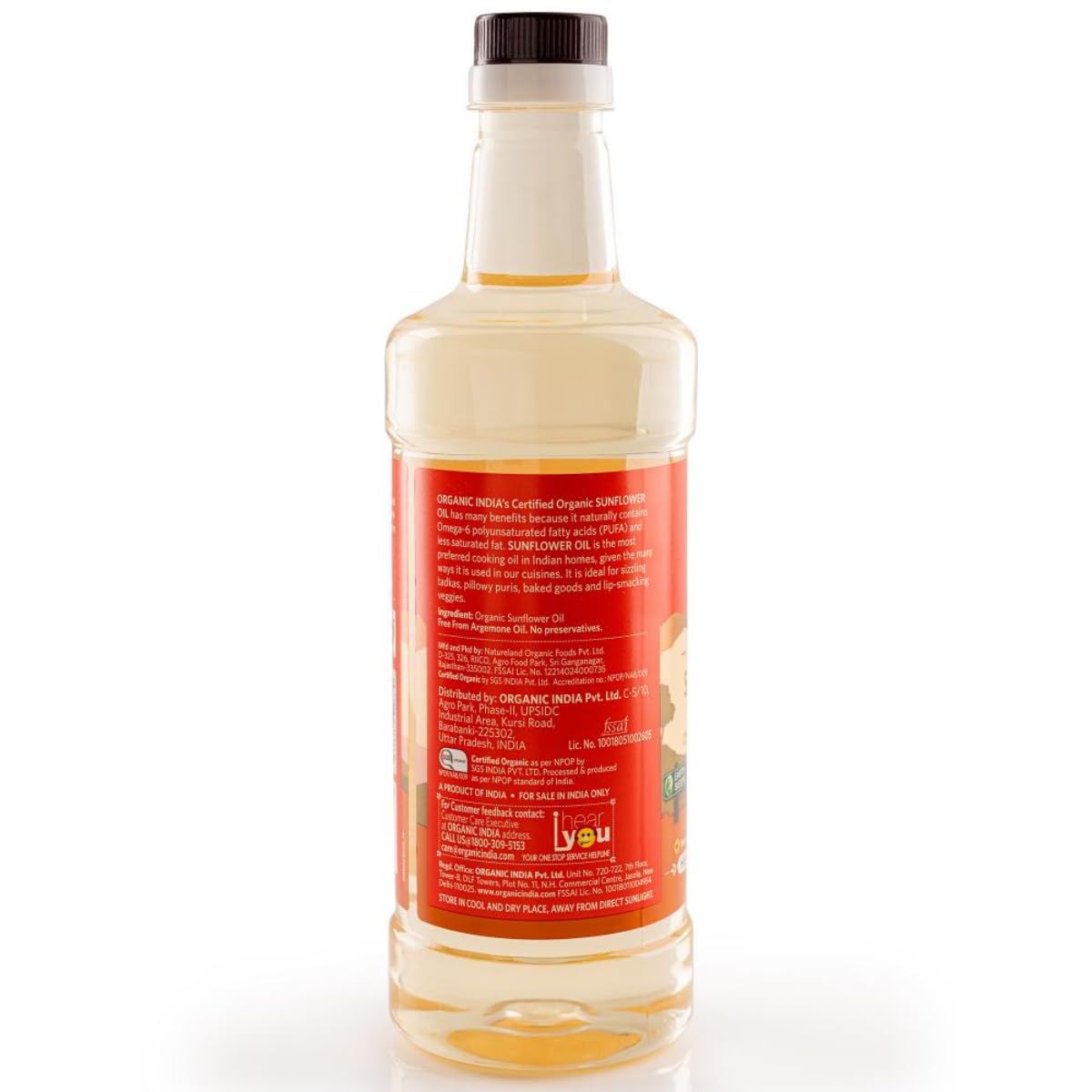 ORGANIC INDIA Organic Sunflower Oil 1000 ml – view 8