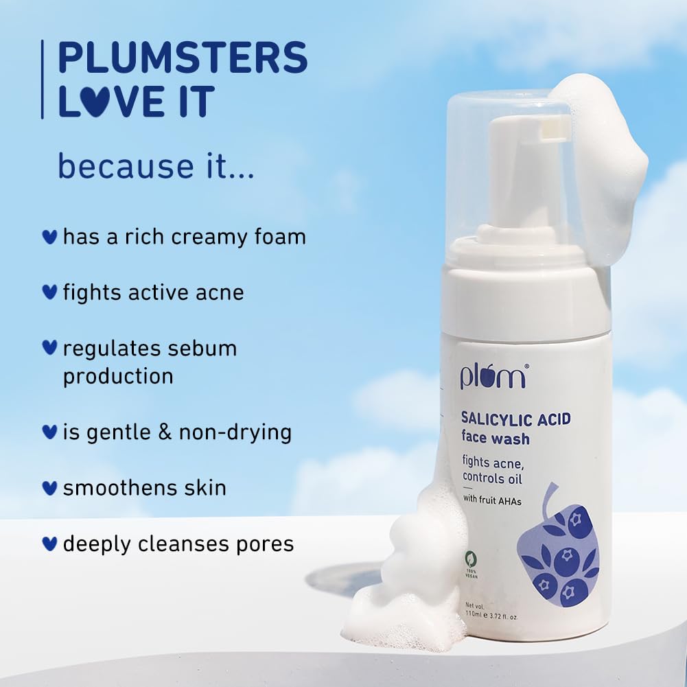 Plum 1% Encapsulated Salicylic Acid Foaming Face Wash – view 3