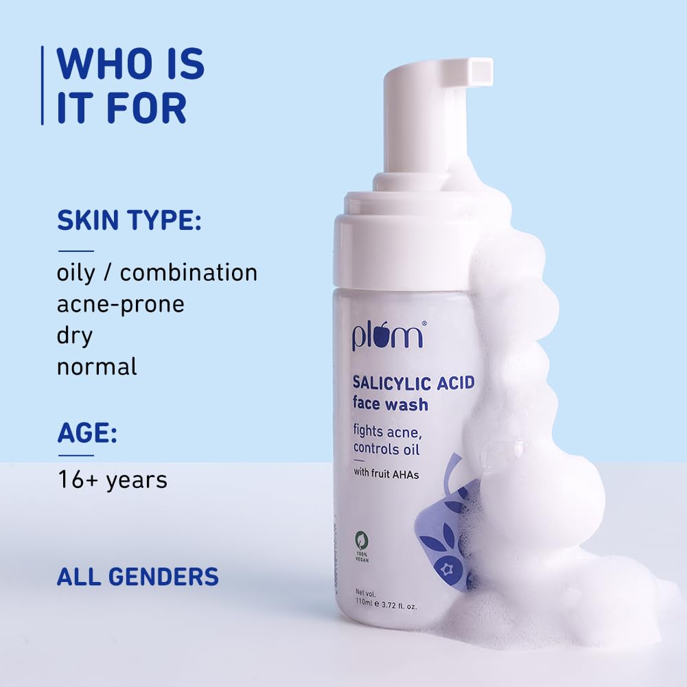 Plum 1% Encapsulated Salicylic Acid Foaming Face Wash – view 4