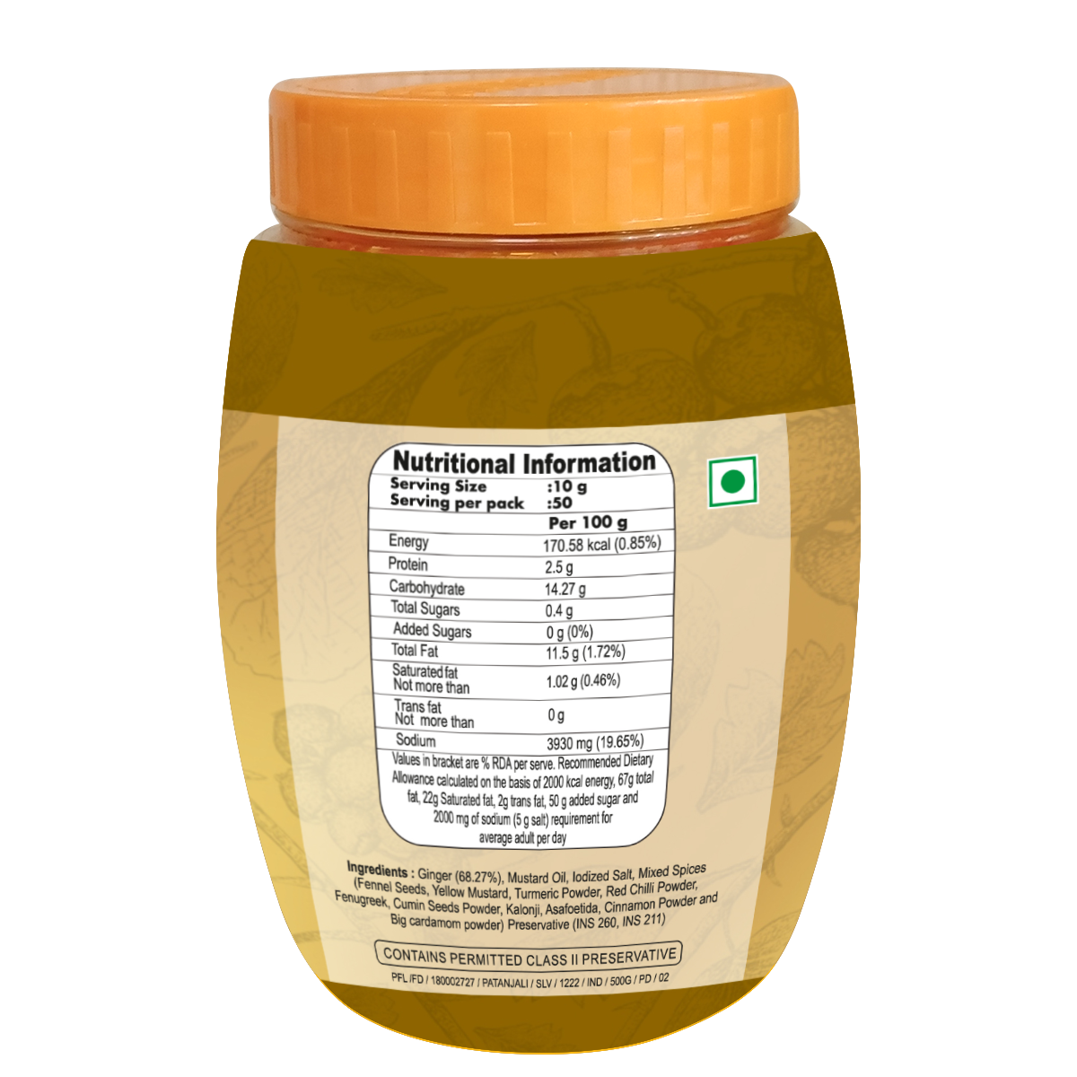 Patanjali Ginger Pickle 500 g – view 3