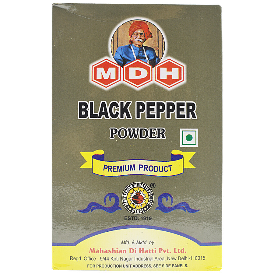 MDH kali mirch powder 100g pack in powder form