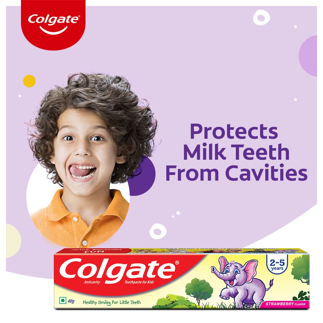 Colgate Kids Strawberry 40g Toothpaste, Cavity Protection – view 4