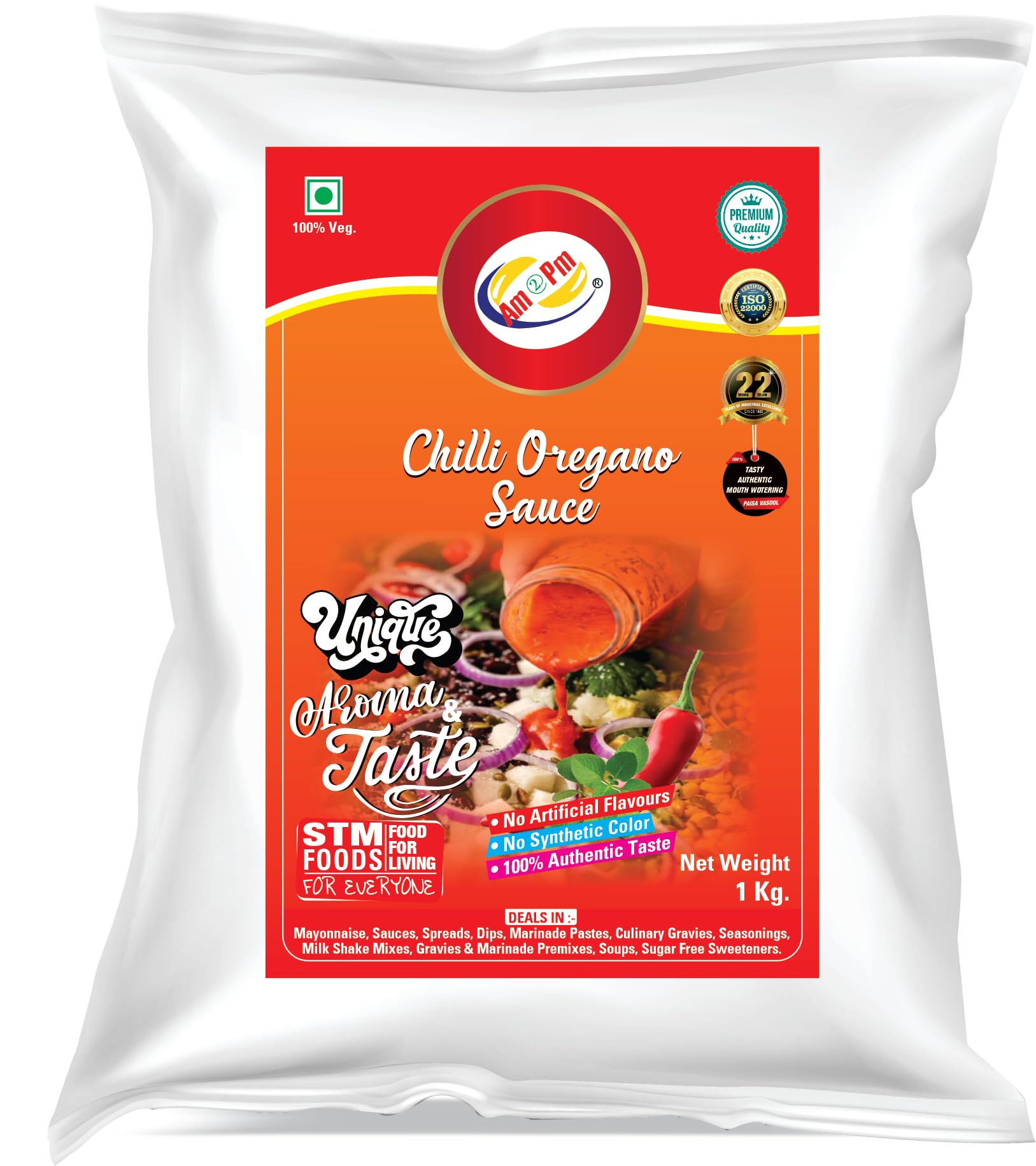Am 2 Pm chilli oregano sauce pack, 1 kg