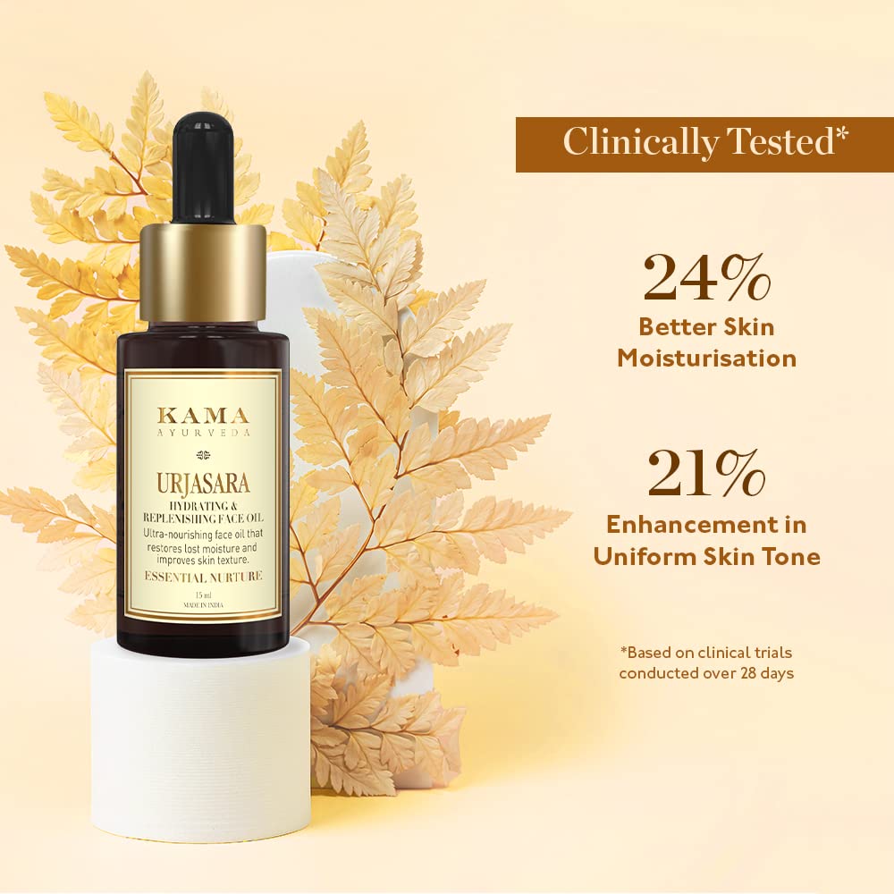 KAMA AYURVEDA URJASARA HYDRATING & REPLENISHING FACE OIL 3ML – view 3