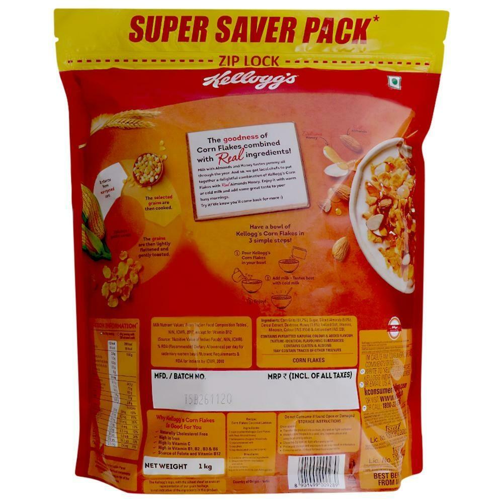 Kellogg's Corn Flakes With Real Almond & Honey 1 Kg – view 2