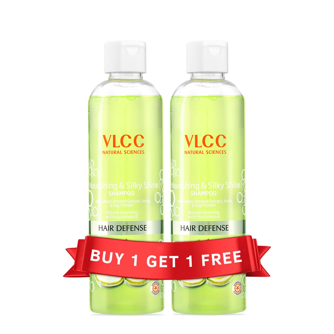 Twin bottles of VLCC Silky Shine Shampoo 350 ml each
