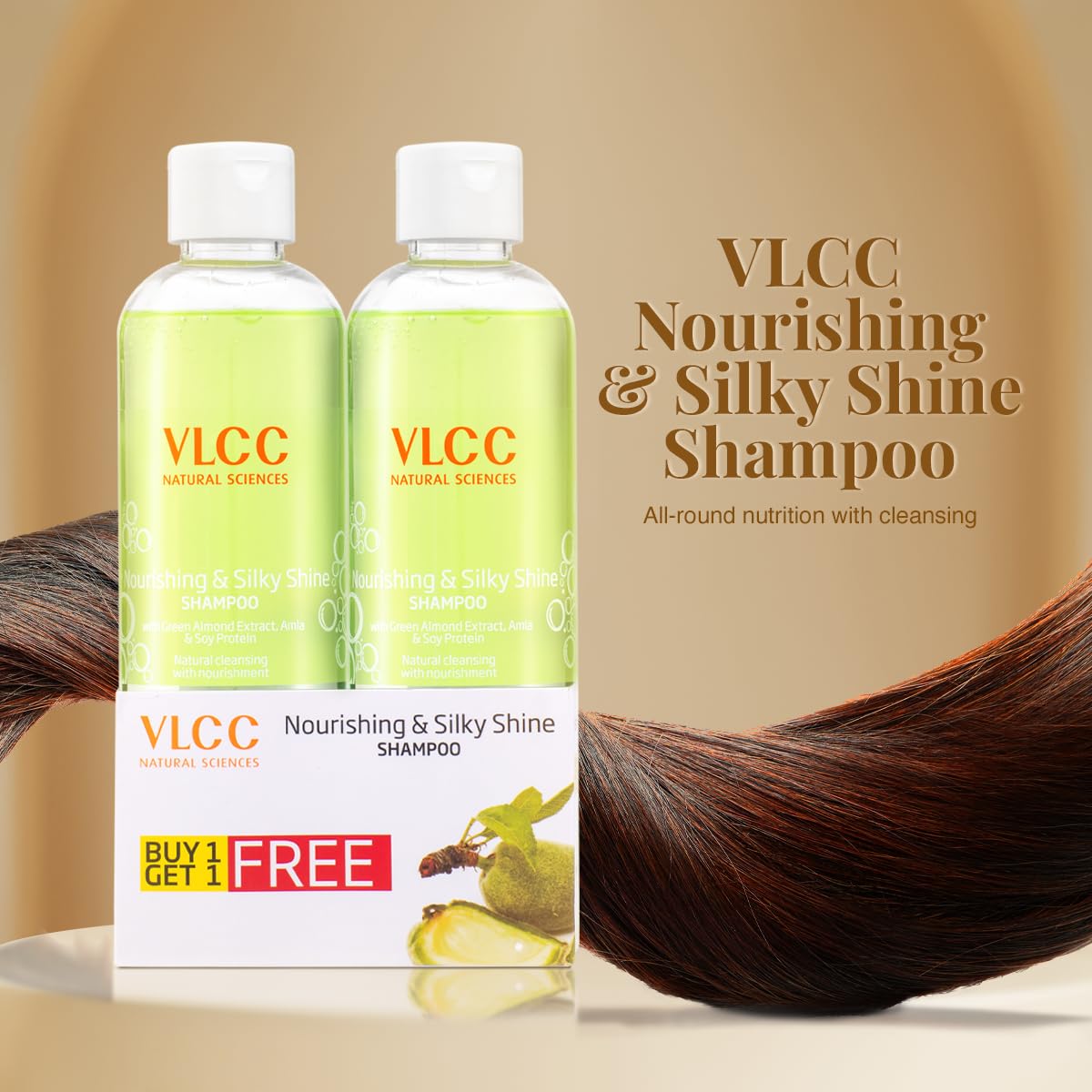 VLCC Nourishing & Silky Shine Shampoo - B1G1 - 350ml X 2 (700ml) – view 4