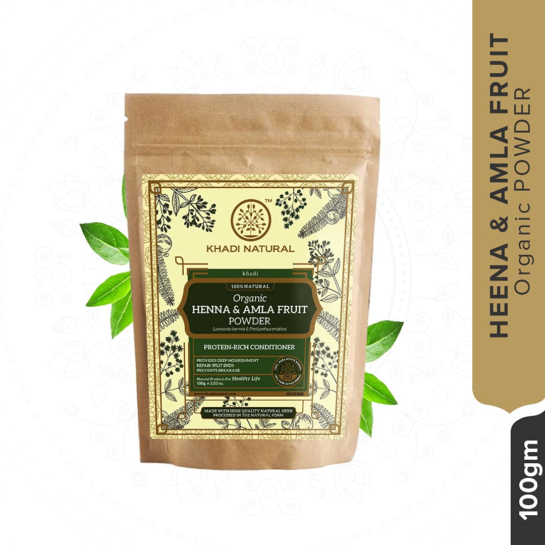 KHADI NATURAL Henna & Amla Fruit Organic Powder – view 3