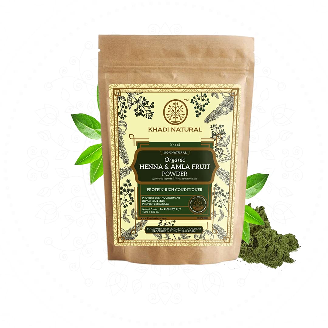 KHADI NATURAL Henna & Amla Fruit Organic Powder – view 7