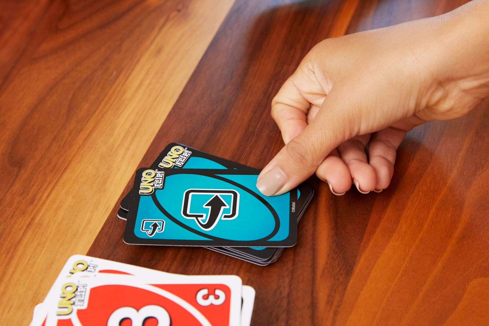 Mattel Games Uno Flip Side & Reinhards Staupe's Blink The World's Fastest Card Game for Kids (Multicolour) – view 3