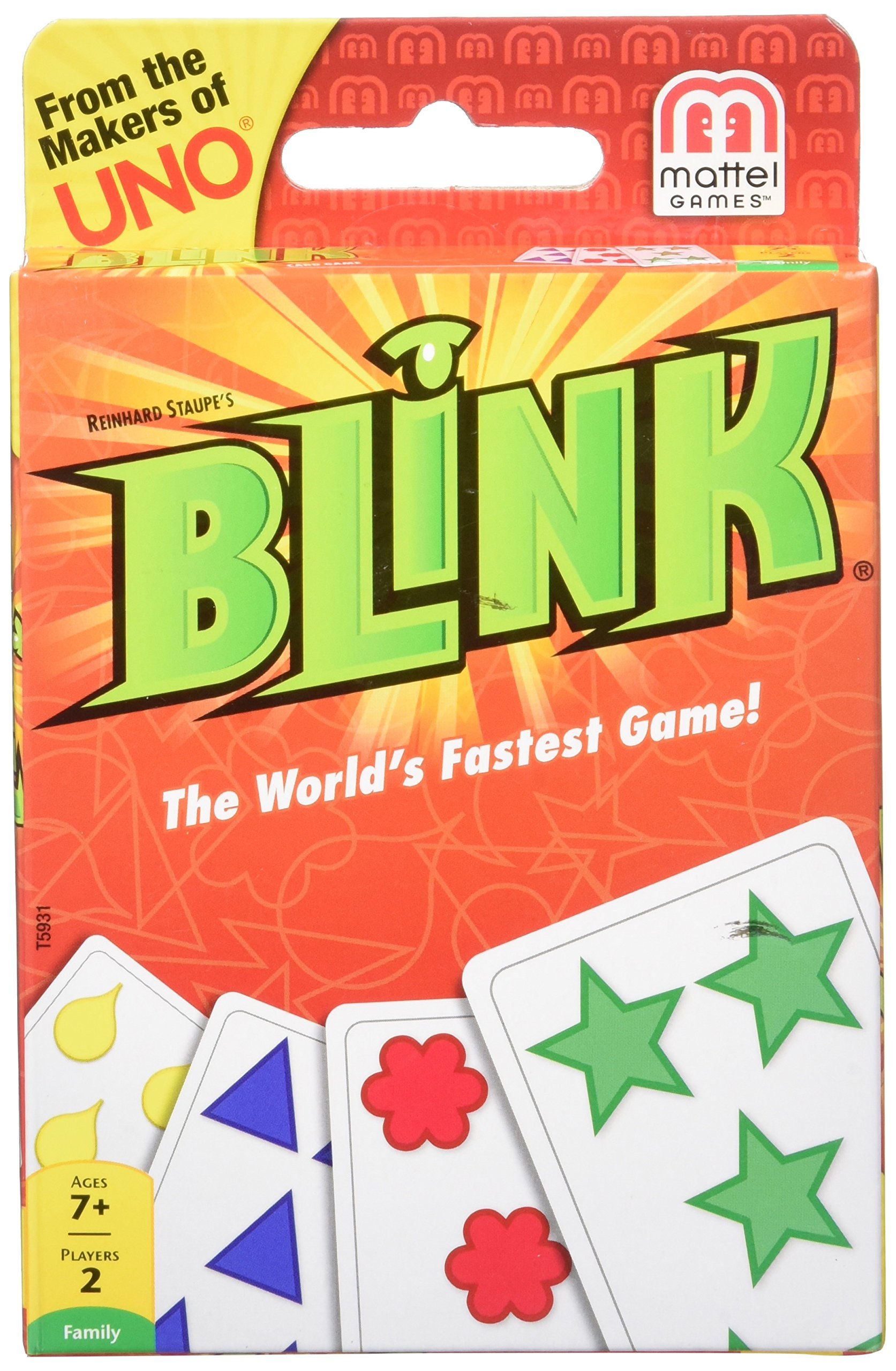 Mattel Games Uno Flip Side & Reinhards Staupe's Blink The World's Fastest Card Game for Kids (Multicolour) – view 5