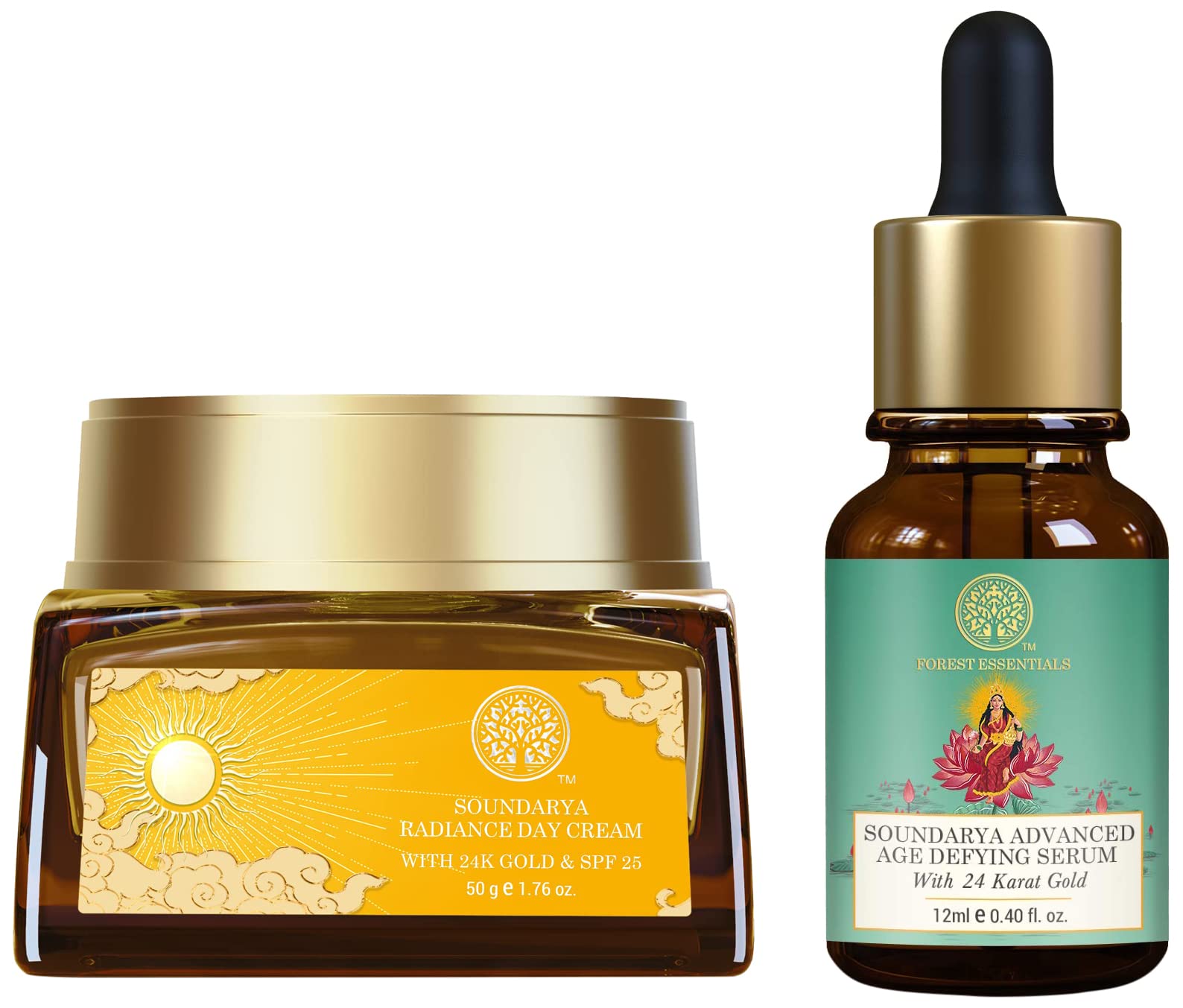 Soundarya radiance cream and advanced age defying serum