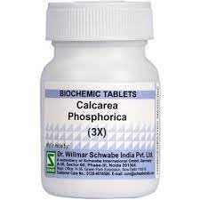 Two bottles of Calcarea Phosphorica 3X tablets from Dr. Willmar Schwabe India