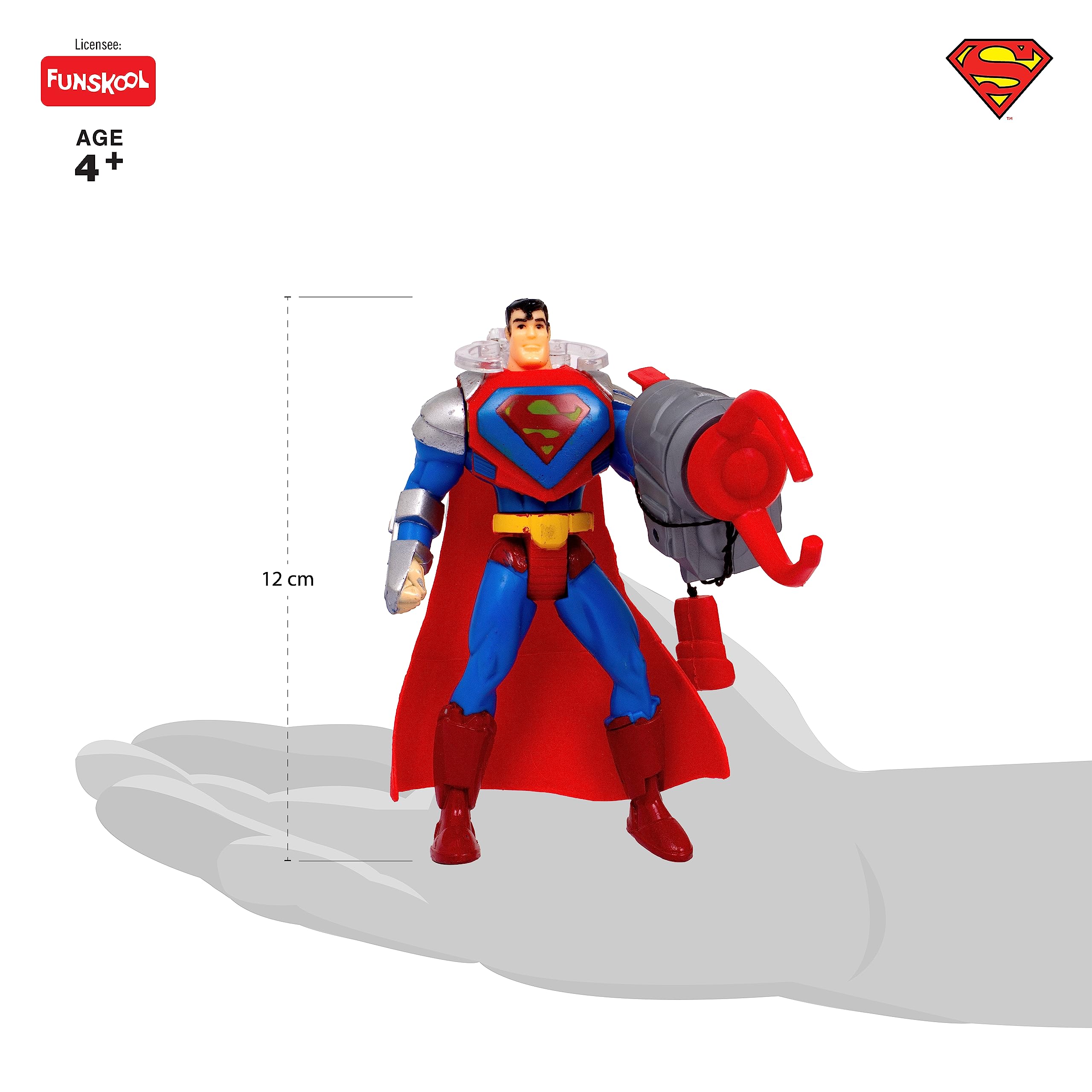 Funskool-Capture Claw Superman,Classic Action Figures with Articulation,6 inches,Collectible,for 4 Year Old Kids and Above,Toy – view 3