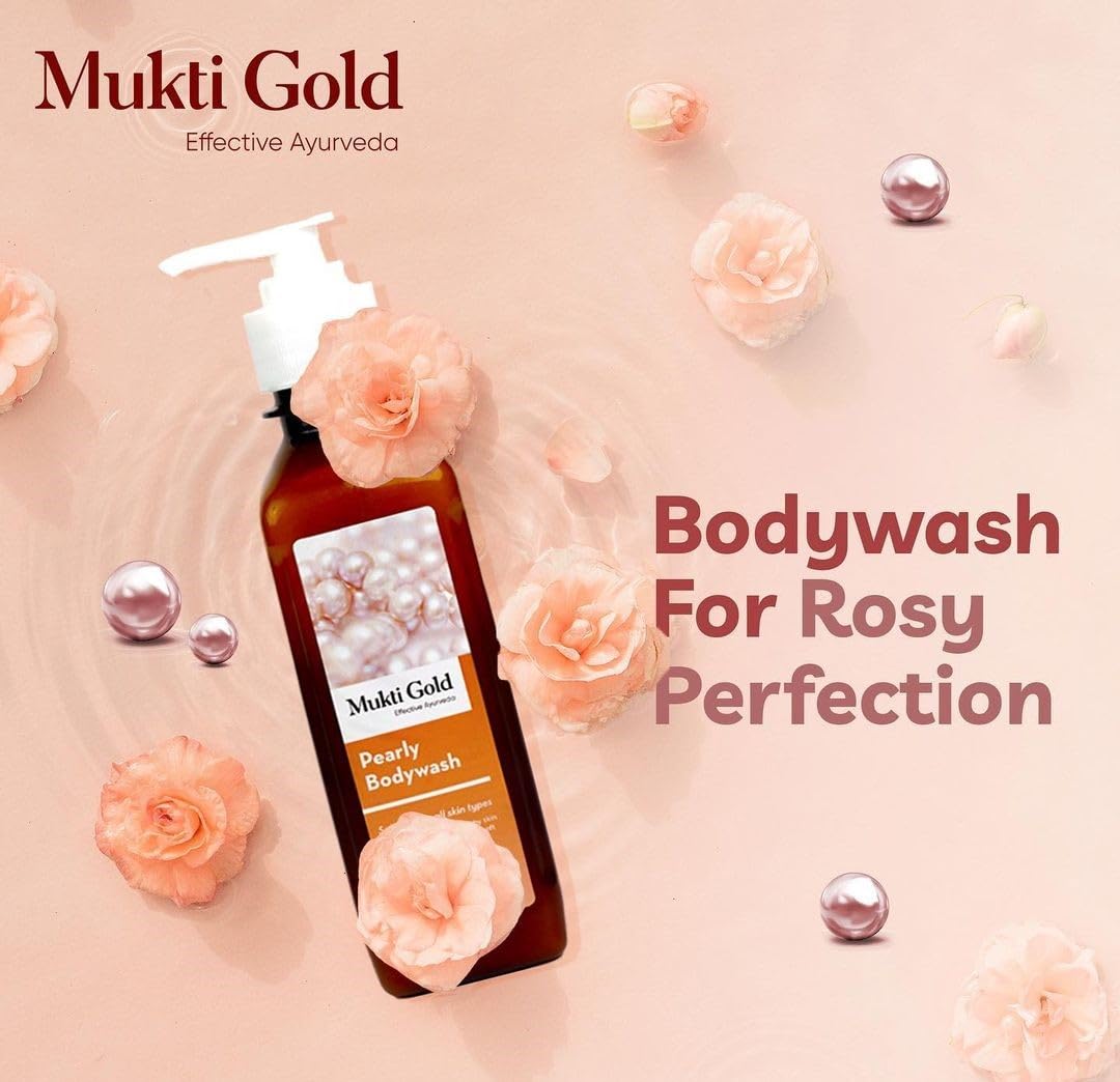 Axiom Mukti Gold Pearly Body wash, Made with herbal extracts, Aloevera Relieves Dry & Itchy Skin with Extra Skin Conditioning, Useful for all skin types, Soft skin feel -250ml – view 7