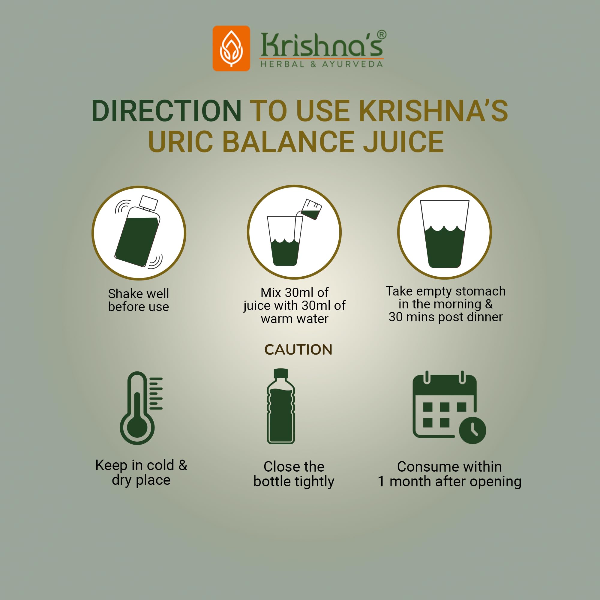 KRISHNA'S HERBAL & AYURVEDA Uric Balance Juice 1000 Ml – view 8