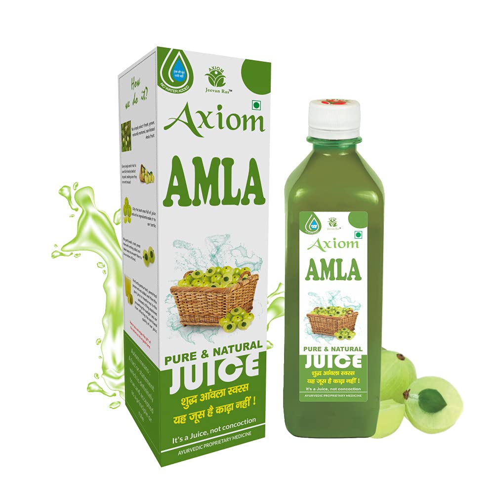 Axiom cold-pressed amla juice bottle, 1L Ayurvedic drink