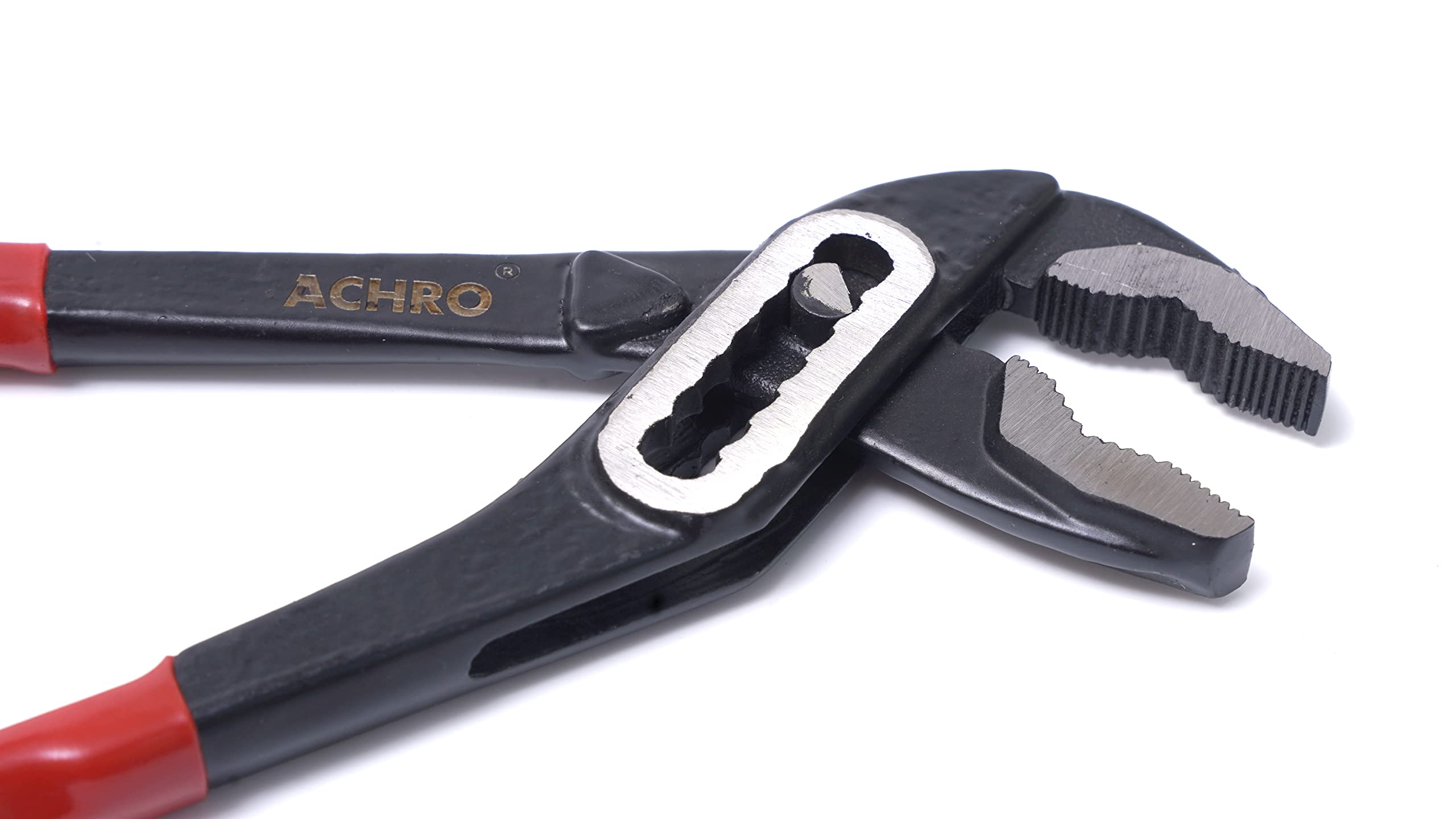 ACHRO Kit Of 3 Tools Plumbing Kit (Contains 10 Inch Water Pump Plier, 10 Inch Pipe Wrench, 8 Inch Adjustable wrench) Multipurpose Tool Kit Set for All Jobs, Open End, Flexible end – view 2