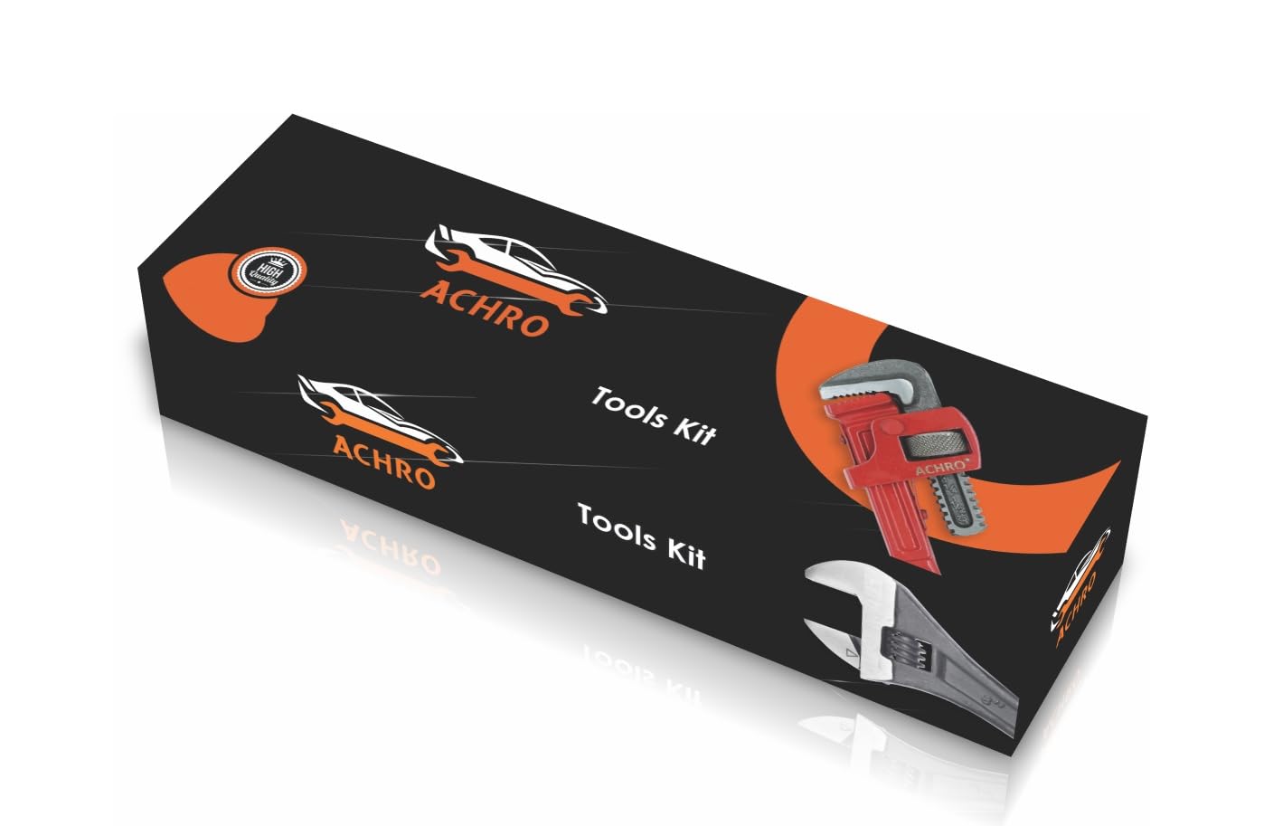 ACHRO Kit Of 3 Tools Plumbing Kit (Contains 10 Inch Water Pump Plier, 10 Inch Pipe Wrench, 8 Inch Adjustable wrench) Multipurpose Tool Kit Set for All Jobs, Open End, Flexible end – view 4