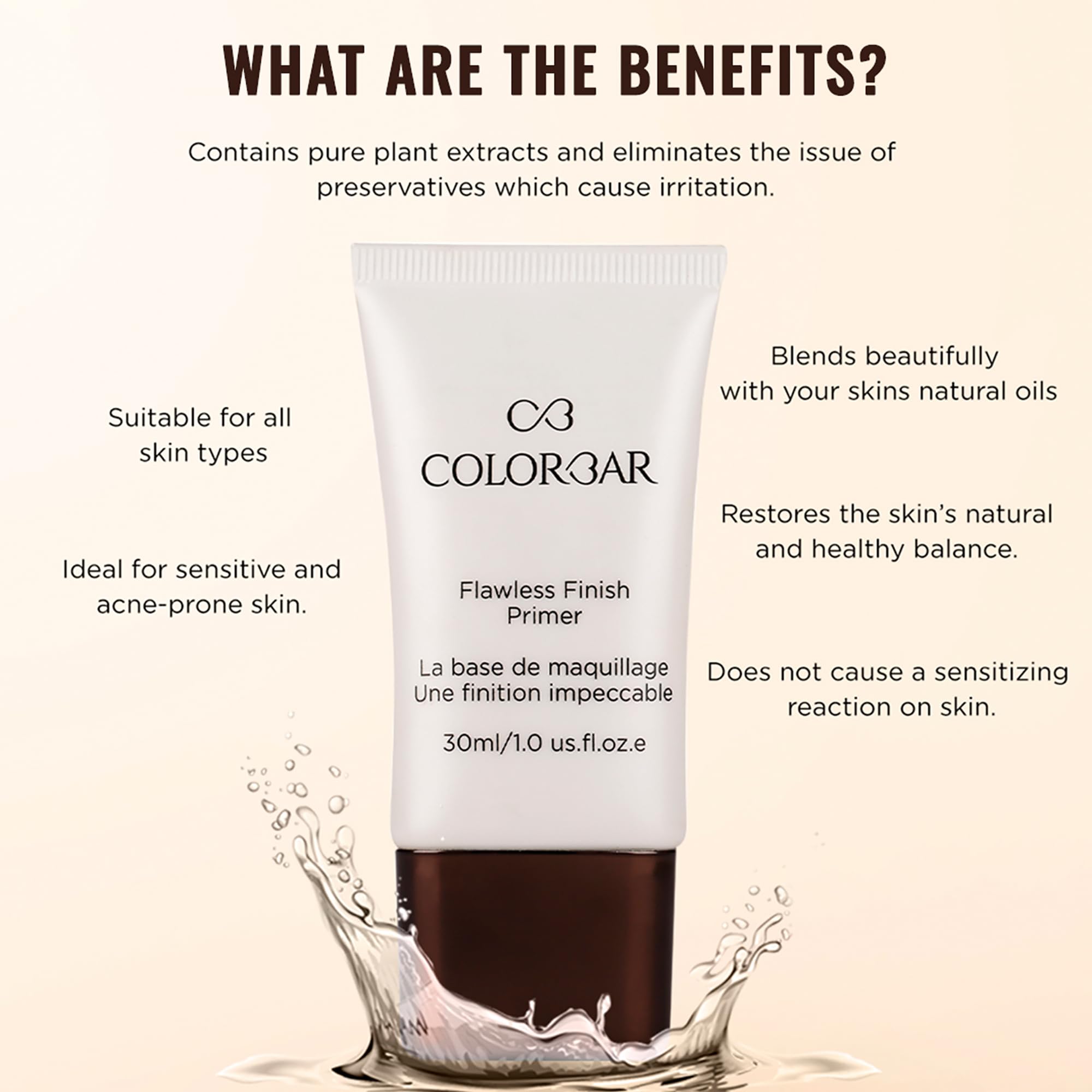 Colorbar Cosmetics Flawless Finish Primer 30 ml, Transparent – view 2