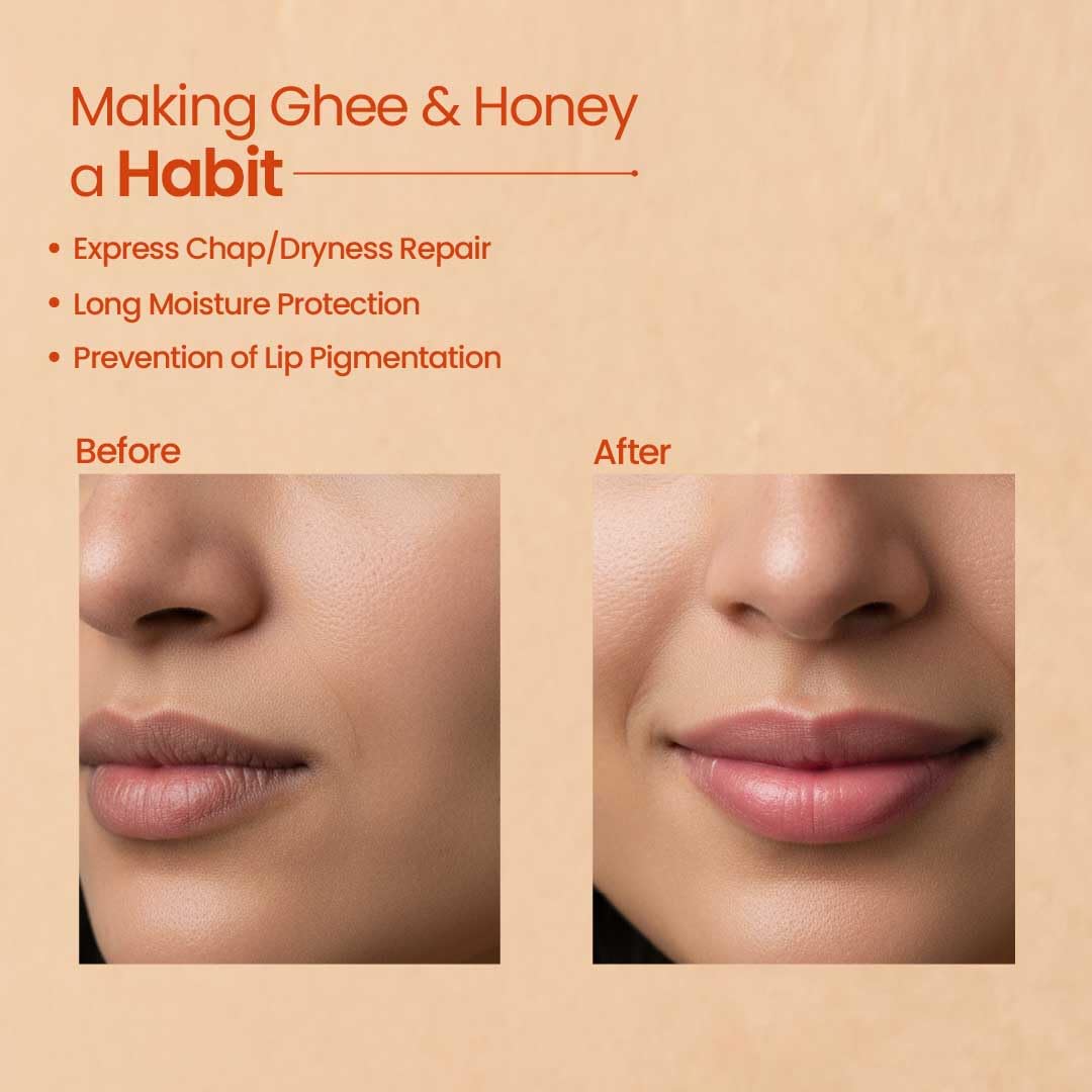 Nat Habit Orange Marigold Lip Balm Fresh Infused Lip Butter With Desi Ghee & Raw Honey For Lip Pigmentation, Lightening, Lip Repair, Dark And Chapped Lips (8gm) (Pack of 2) – view 6