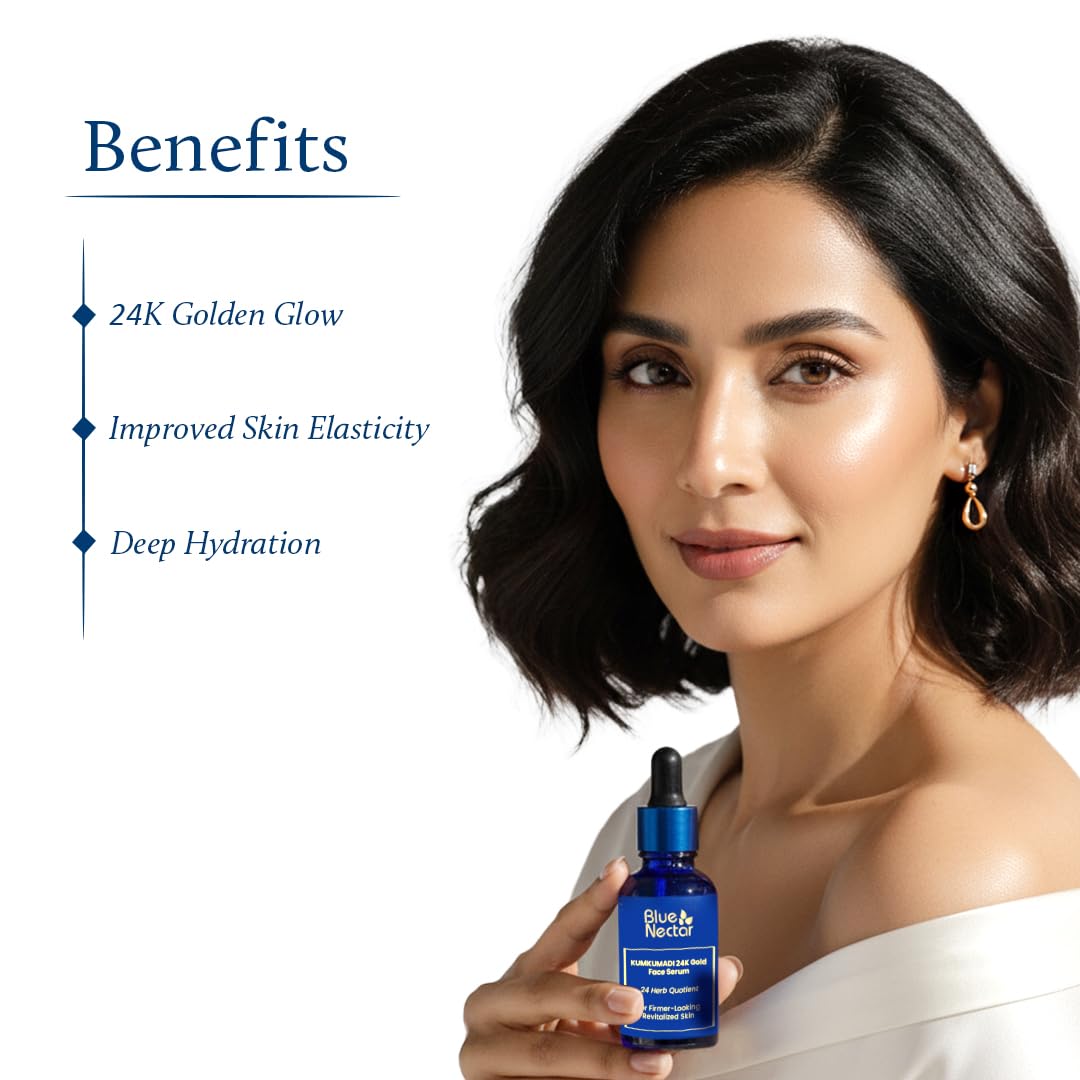Blue Nectar 24k Gold Serum for Glowing Skin – view 5