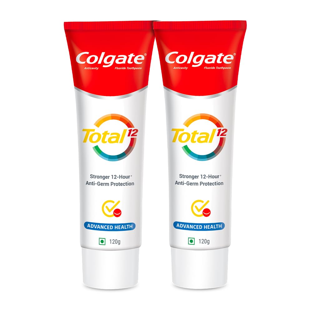 Colgate Total Whole Mouth Health toothpaste twin pack 120 g tubes