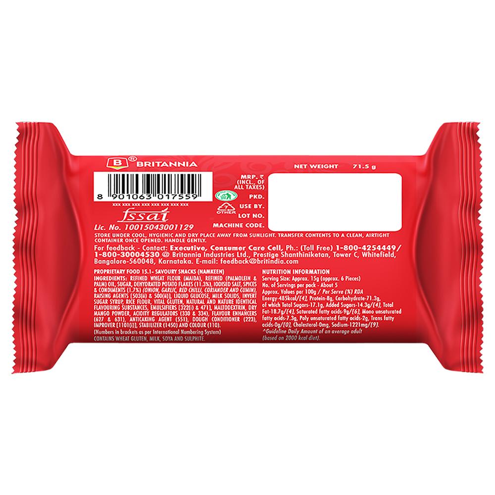Britannia 50-50 Potazos Masti Masala Spicy Flavoured Crisps 71.5 G – view 2