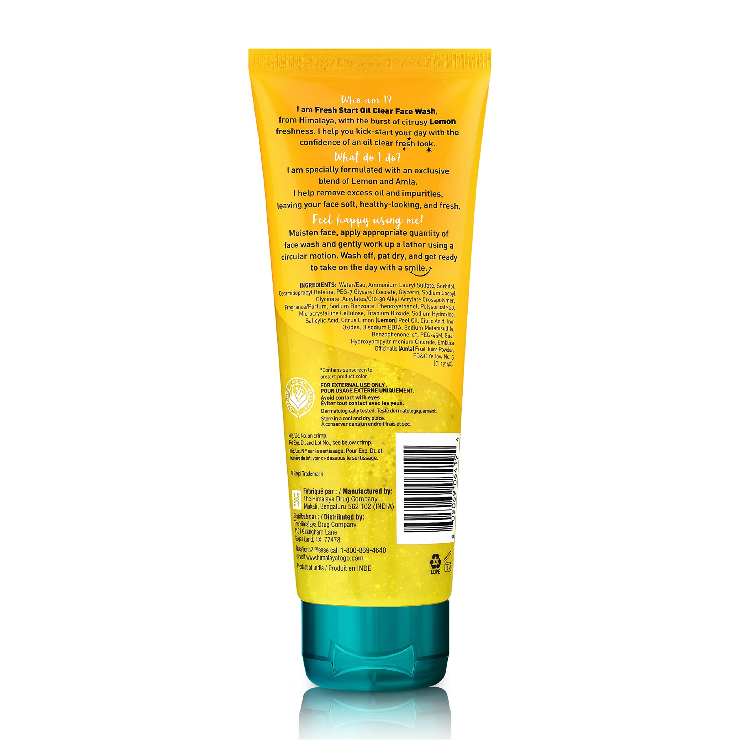 Himalaya Fresh Start Oil Clear Face Wash, Lemon, 100ml – view 2